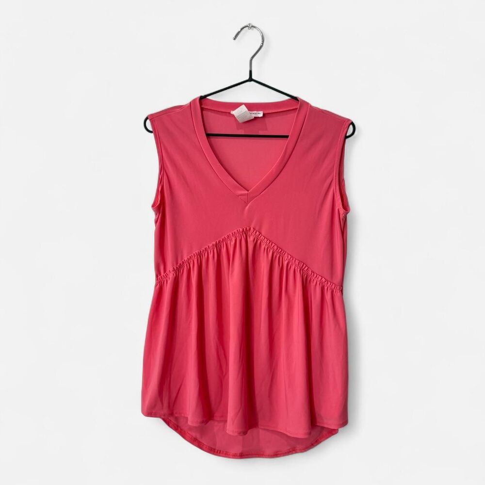 Coral Pink Sleeveless Babydoll fairy coquette Top Star Vixen Y2K Womens Small